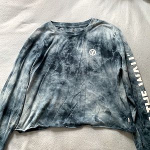Juniors Vans Longe Sleeve Crop Top